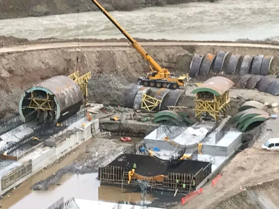 Aşağı Kaleköy HES İletim Yapıları - Kondivi Yapımı, Derivasyon Tüneli Yapımı
